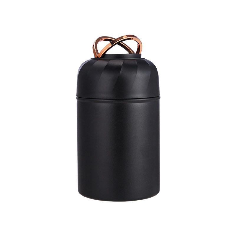 

Stylish Stainless Steel Large-Capacity Thermal Cup for Men and Women, Students, Outdoor Thermal Insulation Pot 500ml Black