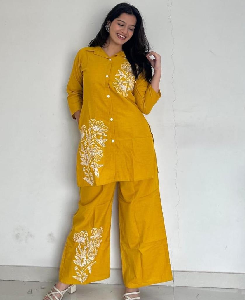 Indian Women Designer Kurta Pant Cord Set Bollywood Top Tunic Kurti Pure Cotton Dress