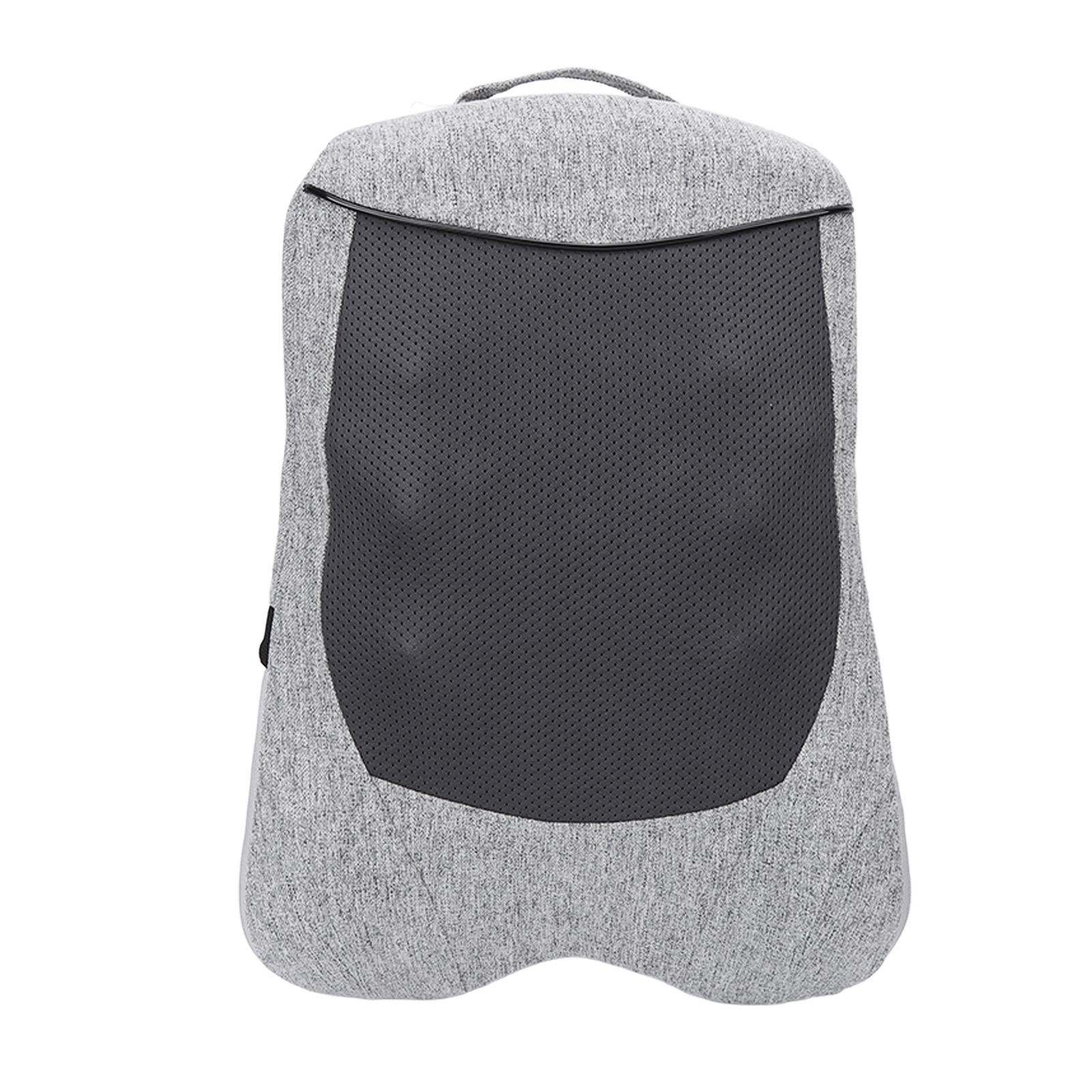 

Массажер для спины с электрическим подогревом, бьющий 3D-массаж, 6 массажных головок, массажная подушка для автомобиля, офиса US Plug