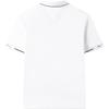 Fila Solid Color Logo Label Wrinkle Resistant Polo Shirt Men Tops White F11M321103FWT