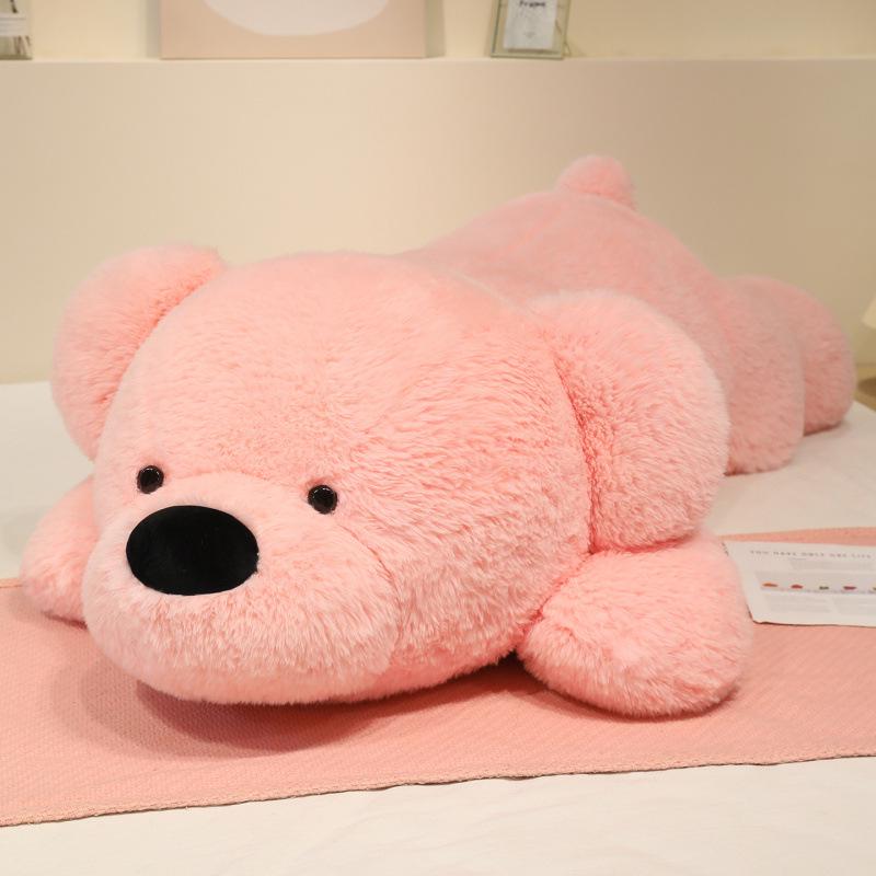 Extra Large Long-Haired Dog Plush Pillow – Bear Hug Sleeping Pillow Gift for Girls