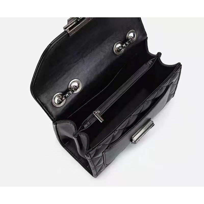 New Style Cowhide Spring and Summer Style Diamond Chain Small Square Bag Crossbody Shoulder Bag for Women