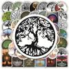 10/50pcs  Totem Tree Of Life Stickers Graffiti Stickers for DIY Luggage Laptop Skateboard Motorcycle Bicycle Stickers