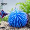 Aquarium Scenery Accessory Silicone Sea Anemone, Realistic Blue Actinian, Fish Tank Stable Decoration Ornament, Flexible Actinia for Seawater