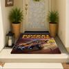 Tappetino da Gioco Rettangolare Antiscivolo Morbido per la Casa Tappetino d'Ingresso Interno Esterno Tappetino di Benvenuto Rocket League