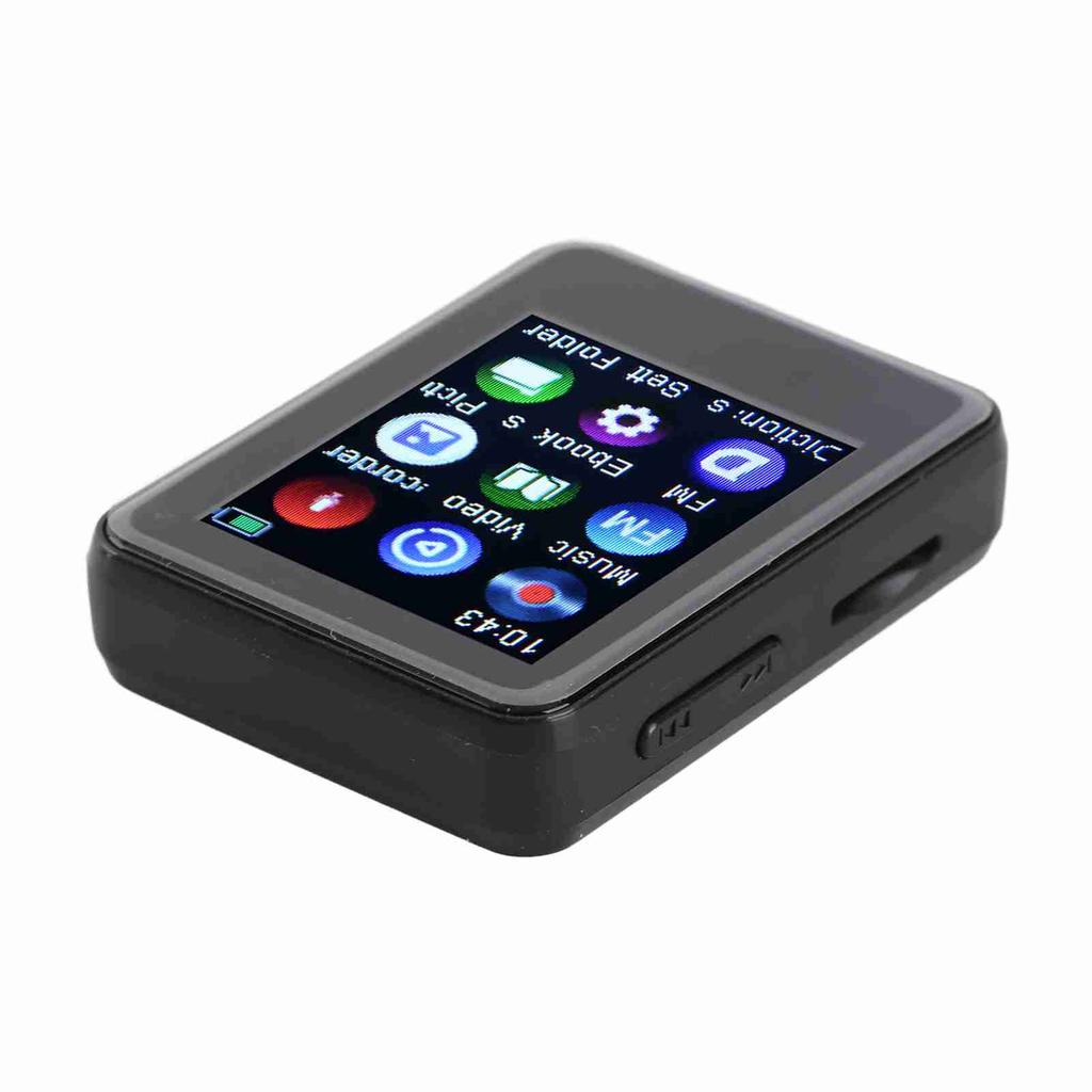 MP3 Player HiFi Stereo Sound Bluetooth 5.0 Built in Speaker FM Radio Electric Book Alarm Clock Digit