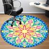 1pc Mandala Artwork Chair Carpet for Office, Non Slip, Soft and Durable Office Rug for Interior Decoration