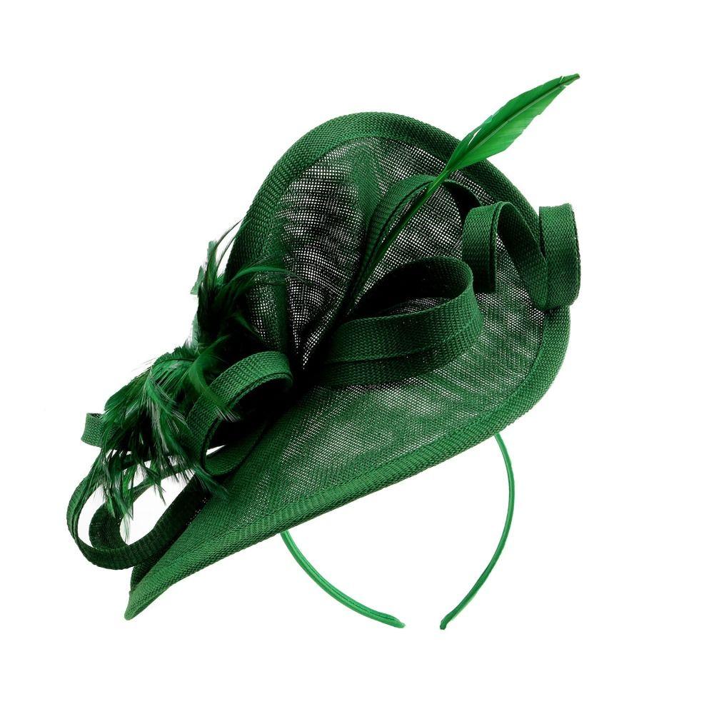 Exquisite Feather Fascinator Hat Elegant Bridal Headband Retro Bride Headdress Wedding