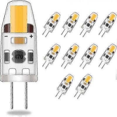 10ks LED žárovek G4 stmívatelných, ekvivalent 2W halogenové lampy 20W, 200LM teplá bílá, úspora energie, bez záblesků