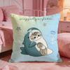 MMofusands Cute Cartoon Cushion Cover Premium Comfort Reversible Pillow Cove Two In One Design For Any Room  Car Interior