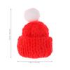 24Pcs Christmas Mini Knitted Hats Adorable Handcrafted Miniature Caps for DIY Craft Wine Bottle Decor Tree Ornaments Festive