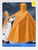 Extended Electric Scooter & Motorcycle Raincoat with Face Shield and Large Brim