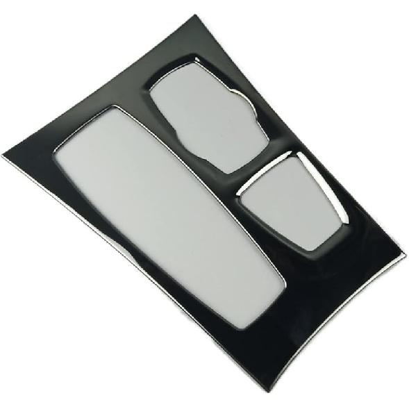 Black Center Console Gear Shift Panel Decoration Cover Trim Compatible with BMW X5 E70 X6 E71 2008-2014 LHD Stainless Steel Car Styling (Color :