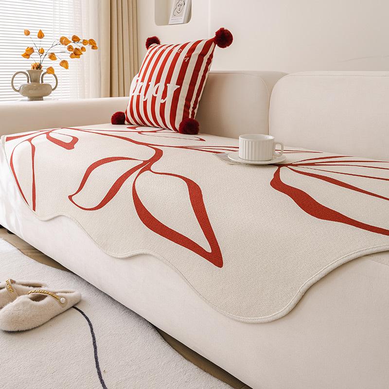 Special-shaped Sofa Cushion, New Year's Festive Red, Wedding, Four Seasons, Universal Irregular, High-quality Sofa Cover, Cloth Towel