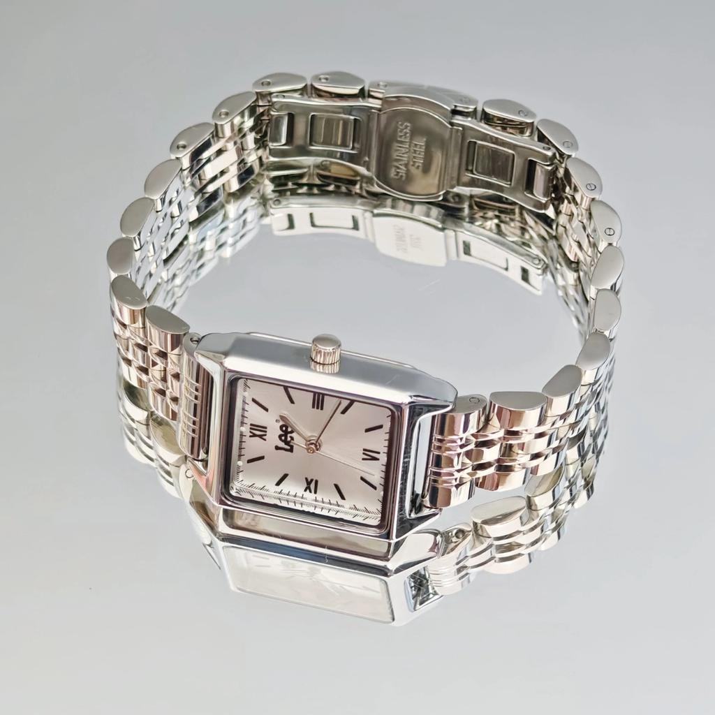 Lee Wrist Watch Quartz Movement Steel Strap White Dial Women's Watch Classic Holiday Love Confession Box M485G