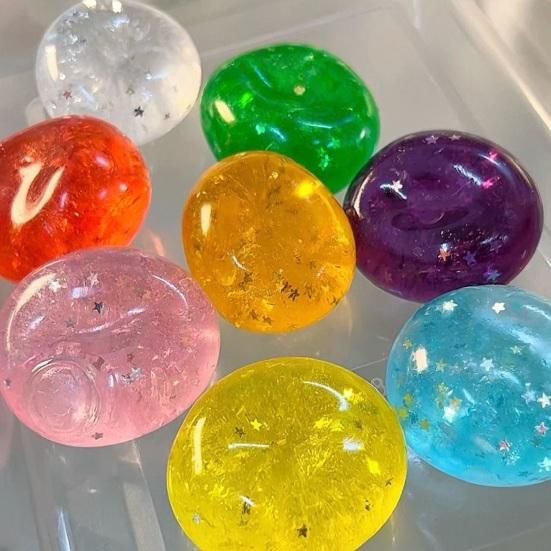 Squeeze Fidget Toy Soft Putty with Buttery Texture Moldable Glitter Stress Reliever Desktop Ornament for Handcrafts Relaxation Fun Gift for Kids