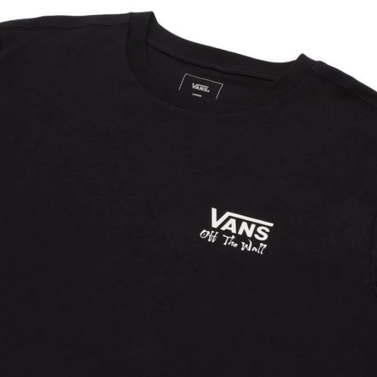 Vans Printed Logo Pattern Crew Neck Short Sleeve T-Shirt Men Tops VN000NUU-BLK