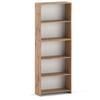 Wotan Oak Bookcase 70 CM 5 Shelves Binders Toys Loft Wooden
