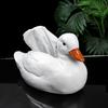 White Duck Tissue Box Cover Cute Duck Tissue Dispenser Open Bottom Decorative Tissue Holder for Home Living Room Farmhouse Decor