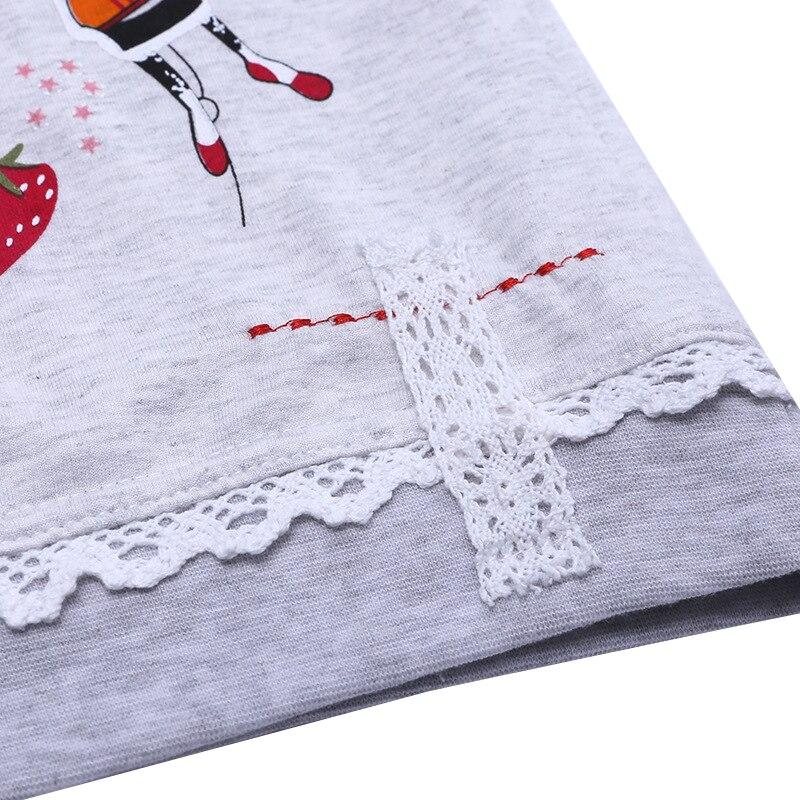 Βρεφικά μπλουζάκια Παιδικά ρούχα για κορίτσια με στάμπα μακρυμάνικο μπλουζάκι + τζιν παντελόνι σετ