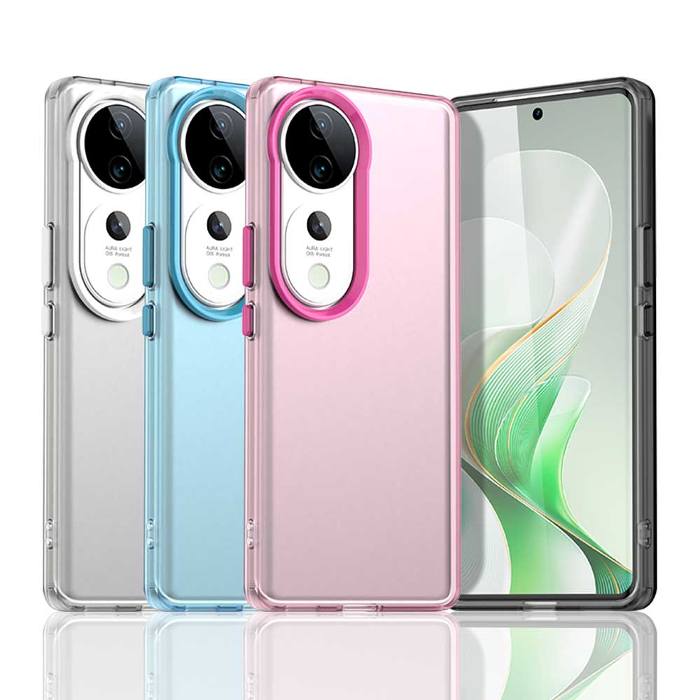 Frosted Case For Vivo V40 Cover Vivo V40 Fundas Coque Matte Translucent PC TPU Edge Back Phone Phone Bumper Vivo V40