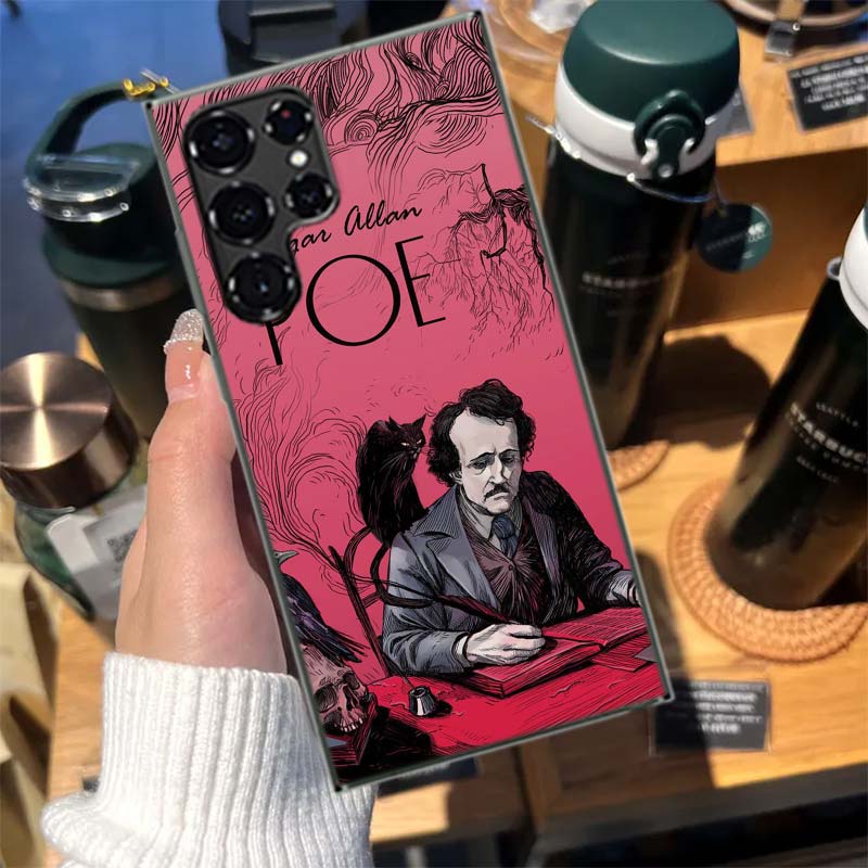 Edgar Allan Poe Cases Phone Case for Samsung Galaxy S26 Ultra S25 Edge S24 S23 FE S21 Plus S20 S22 S10 Cover TPU Capa Shell Shoc