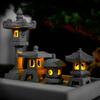 Mini-Pagoden-Laterne, Licht, Gartenstatue, Mikro-Landschaft, Aquarium, Zen-Hof, Aquarium, Bonsai, Zen-Garten, Heim, Außendekoration