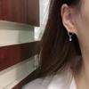 Elegant s925 Silver-Plated Star Pendant Hoop Earrings for Women - Simple, Versatile, and Luxurious Ear Jewelry.