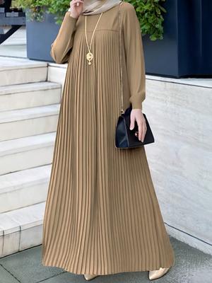 Muslim New Style Dress Women's Clothing Middle East Runway Long Dress Elegant Apparel Fashion