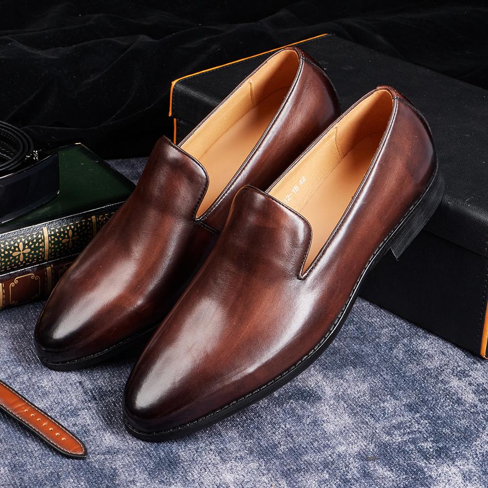 Módní Klasické Le Fu Pánské Boty Velikost 39-46 Neformální Obchodní Pohodlné Módní Značka Britský Gentleman Společenské Obuv