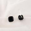 Black Onyx 925 Solid Sterling Silver Onyx Earrings, Handmade Boho Gemstone Jewelry Earrings For Memorial Day