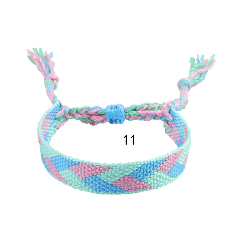 Bohemian Ethnic Style Woven Cotton Linen Friendship Bracelet