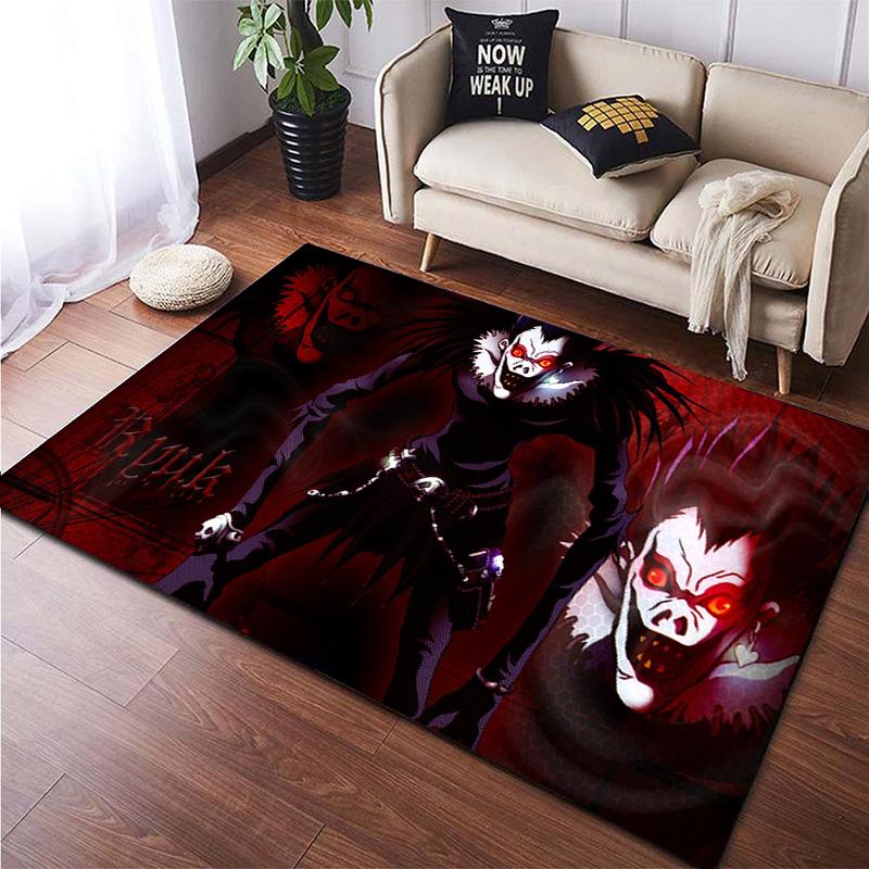 Death Note Gebied Tapijt Grote Tapijt Tapijt Voor Woonkamer Kid Slaapkamer Decoratie Kinderen Spelen Floor Mat Comic Anti-Slip