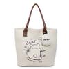 2025 autumn new light leisure commuting large capacity canvas bag women's shoulder bag graffiti portable tote bag
