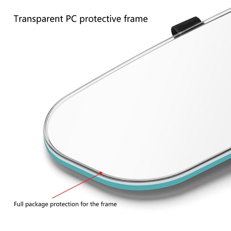Automotive Frameless Interior Mirror with Wide Angle Curved Surfaces & Scratch Resistant Glass Coating for Vehicles