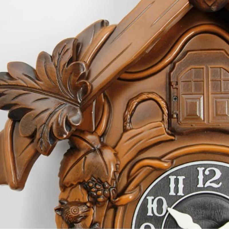 Wall Clock Aesthetic Cuckoo Clocks Retro Wall Watch Decorative Watches Luxury Living Room Ornaments Elegant Home Decoration