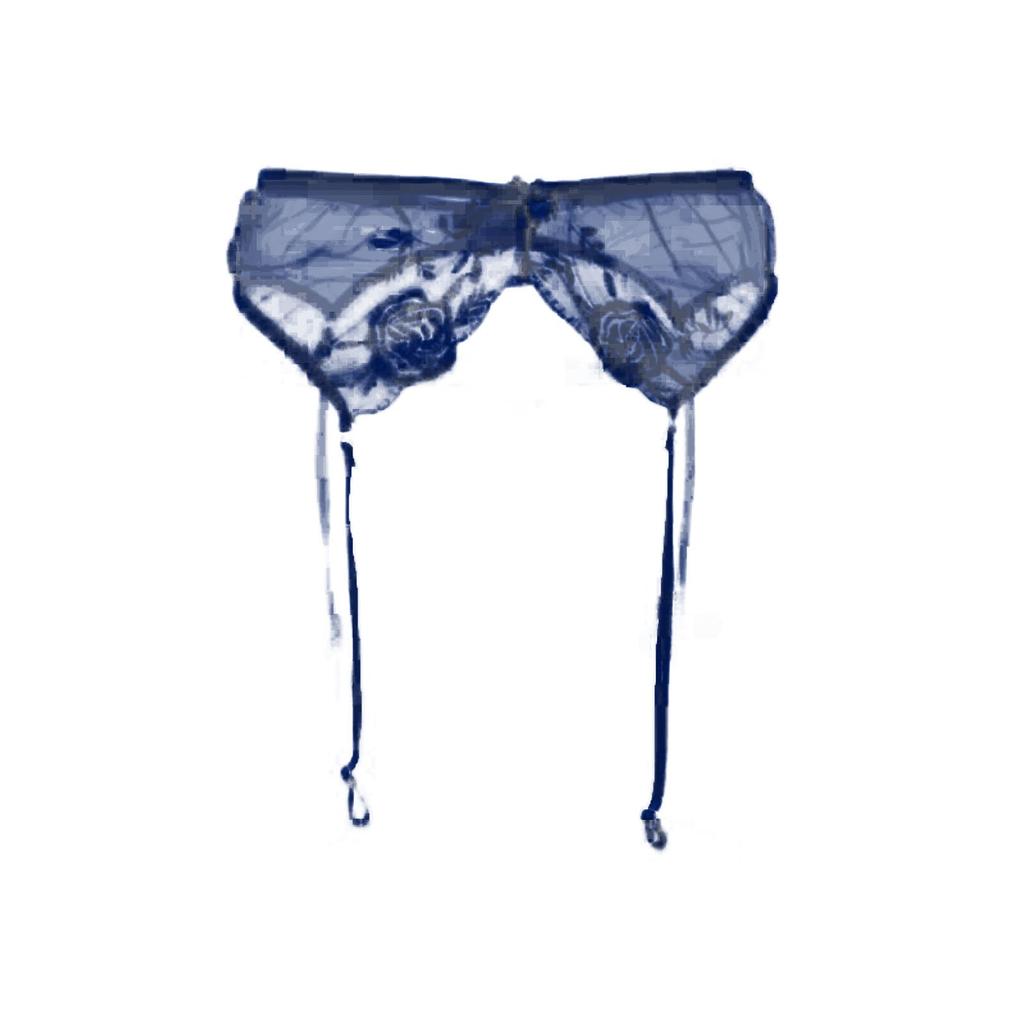 Dámská módní síťovina, hedvábné vyšívané jednobarevné kalhotkové ponožky, spodní prádlo