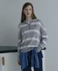 JUCYJUDY Striped Collared Knit Pullover J1Kt121F