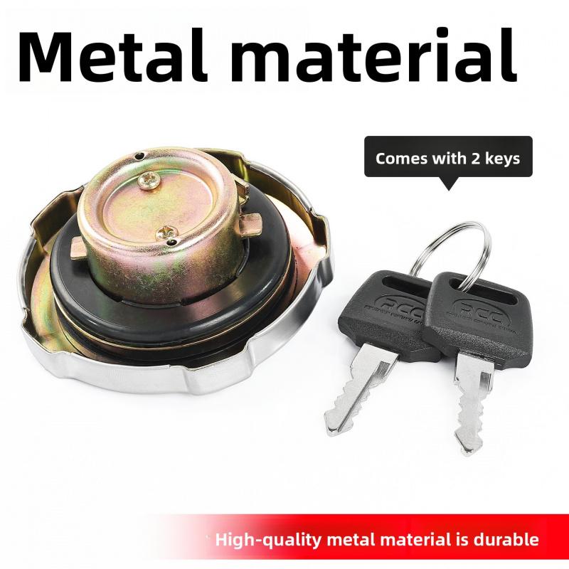 Petrol Fuel Tank Cap with Lock & Keys for Honda CG125 CG King Motorcycle Anti-theft Gas Cap Replacement Accessories.