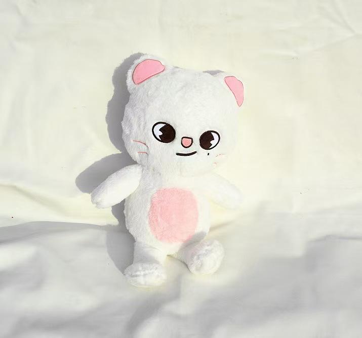 Large Plush Pillow Stray Cute Stuffed Toy, Soft Fluffy Cartoon Plushie for Stray Fans, Birthday Christmas Gift