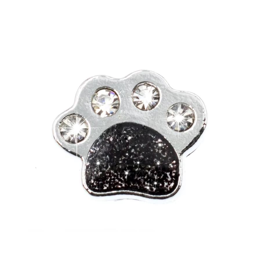 110Pcs/Lot Dog Cat Paw 8mm Slide Charms For Bracelet Women Jewelry Making Connector Dog Pet Collar DIY Keychain Accessories Gift