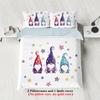 3pcs Merry Christmas themed, Santa Claus pattern bedding set, for teenagers and adult's bedroom, a fun Christmas gift