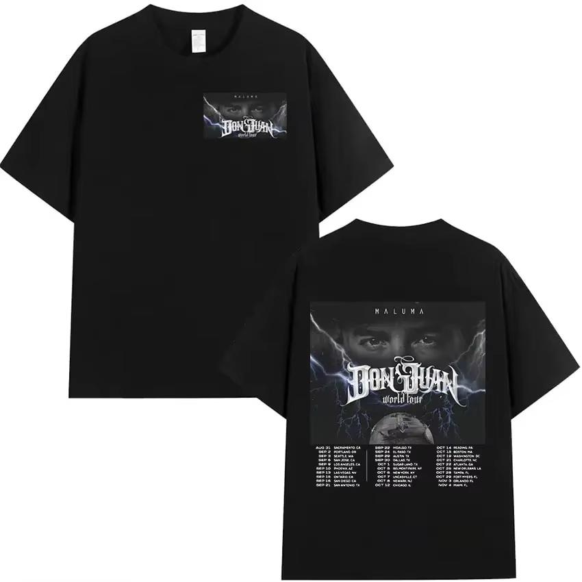 Rapper MALUMA 2026 Album Grafik T-Shirt Herren Damen Hip Hop Retro Stil Kurzarm T-Shirt Mode T-Shirts Streetwear