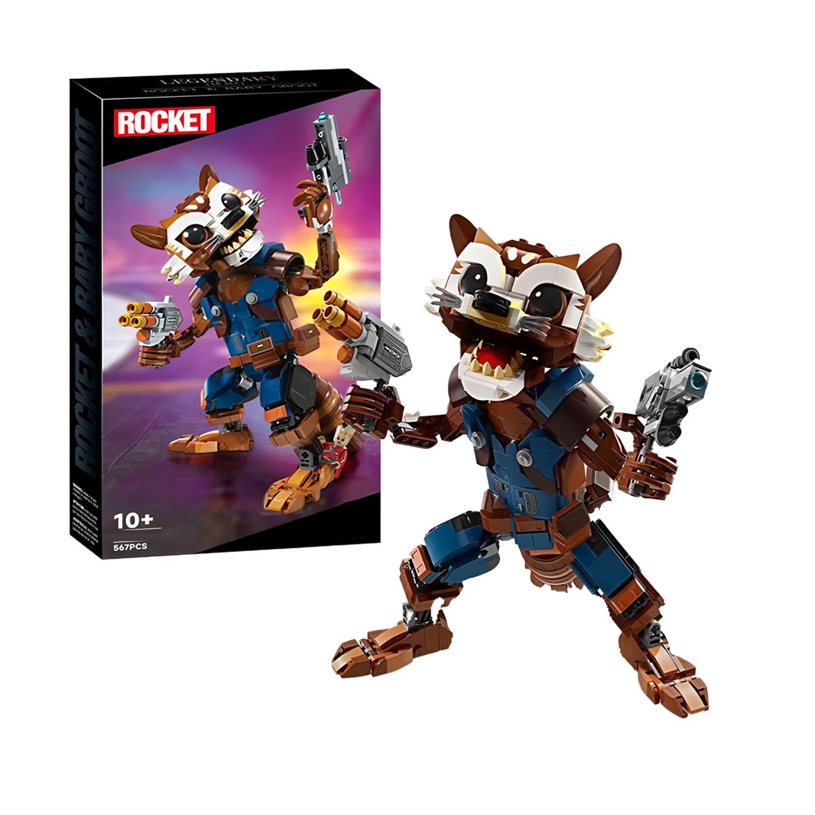 

Marvel Legends Будівельні блоки Вартові Галактики Іграшки Пітер Квілл&Ракета Єнот&Ґрут Будівельні Блоки Подарунок Для Дітей No box