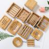 Bamboo Wood Soap Dish - Draining Hygienic Soap Holder