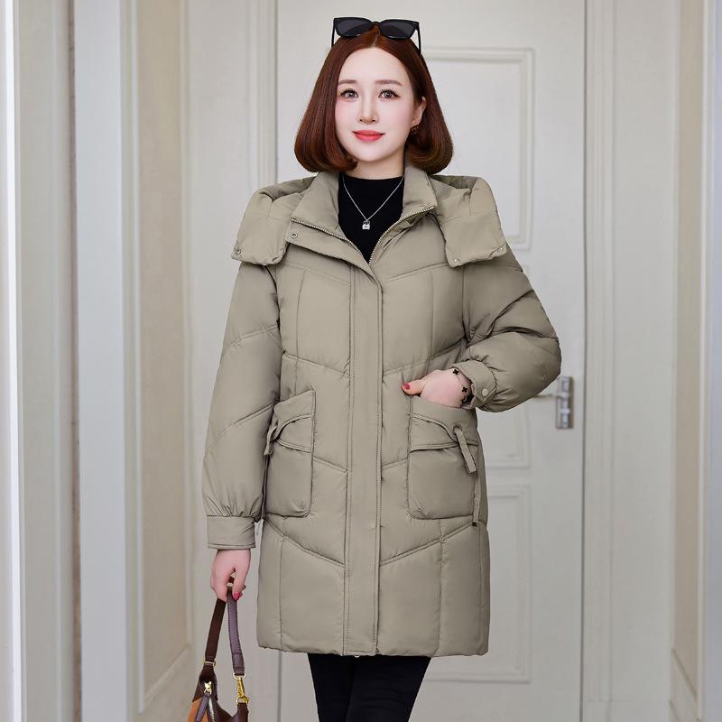 Winter Cotton Clothes Women's New Mid-length Style In 2025 Can Be Removed with a Thickened Padded Jacket and a Loose Cotton Jacket