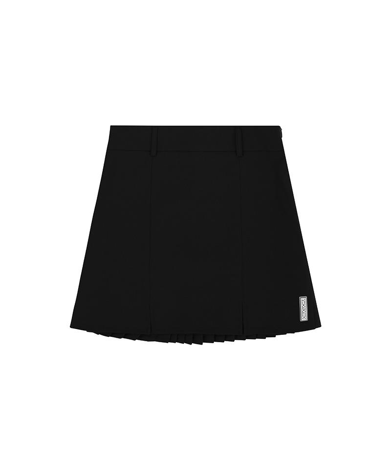 Chuku Chu Cbess-Sk007W Slit Back Pleated Skirt