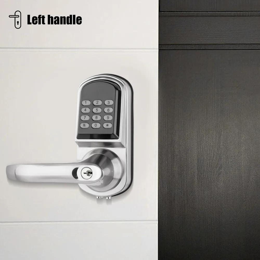 High Security Electronic Code Digital Keyless Keypad Security Entry Door Lock Knob Left / Right Hand Anti-leakage & Anti-peeking