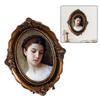 For Anniversaries European Style Frame Oval Photo Frame Vintage Interior Design Elegant Frame Versatile Display