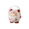 Christmas Candy Gift Box with Handle, Portable Storage Box for Holiday Small Gifts